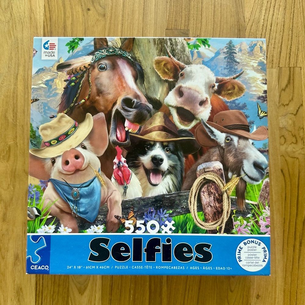 Ceaco Selfies Mountain Meadow 550 Piece Puzzle